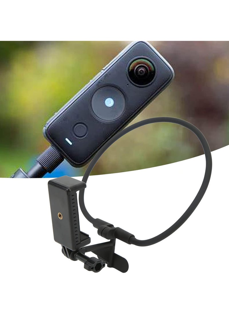 GGOOT Action Camera Neck Holder Mount, Chest Head Neck Mount First Person View Magnetic Neck Selfie Holder with Mobile Phone Clip for DJI Action  - Image 4