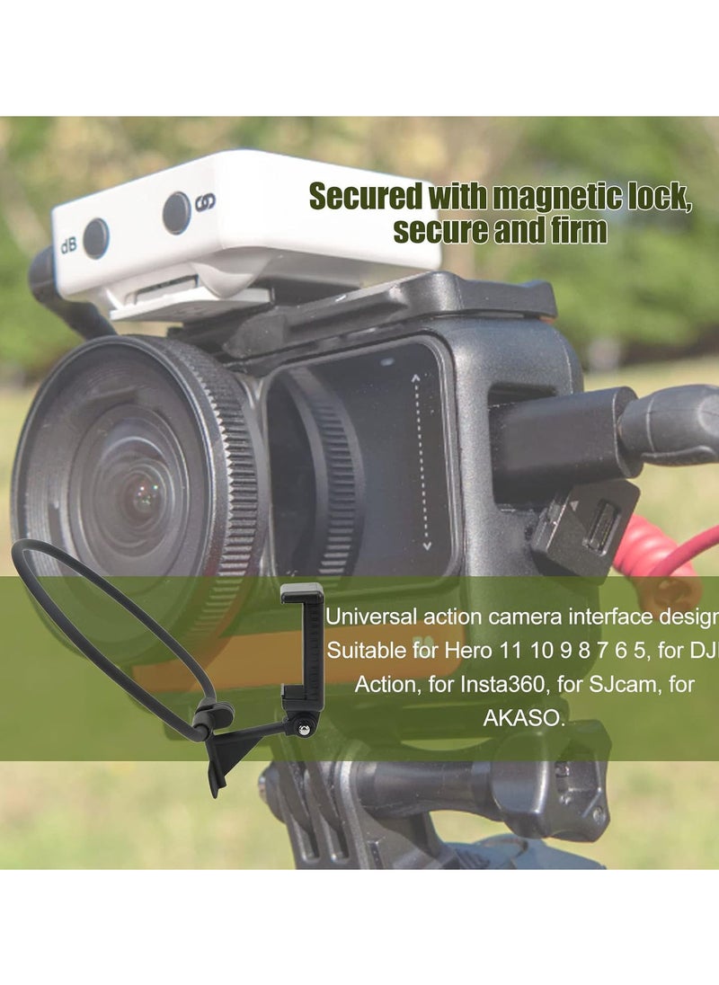 GGOOT Action Camera Neck Holder Mount, Chest Head Neck Mount First Person View Magnetic Neck Selfie Holder with Mobile Phone Clip for DJI Action  - Image 3