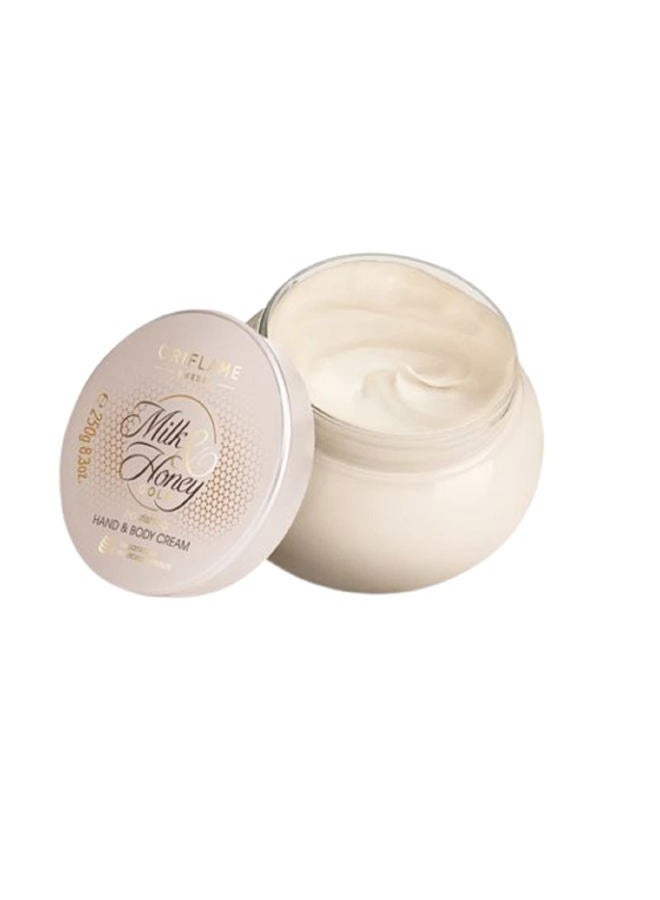 Oriflame Milk & Honey Gold Nourishing Hand & Body Cream, 250g - Image 2