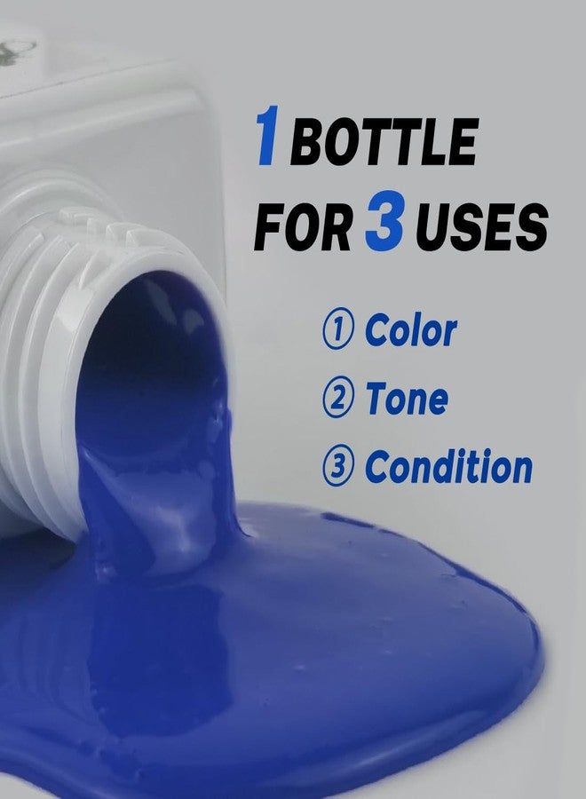 SOVONCARE Hair Color Depositing Conditioner, Blue Semi Permanent Hair Color Conditioner for Colored Hair 5.28 OZ, Hair Dye Conditioner Results in 10 Mins, Haircare Color Cruelty-Free - Image 3