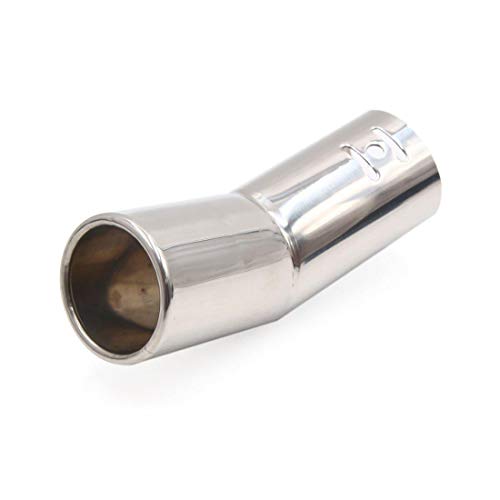 Automaze Universal Fits Car Bent Round Shaped Stainless Steel Exhaust Tail Muffler Tip Pipe 63mm (A-19) - Image 3