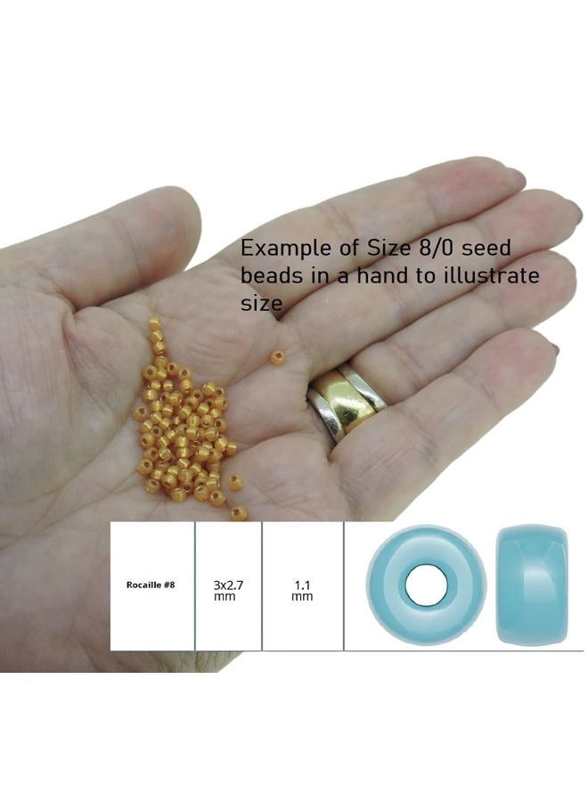 Miyuki Seed Beads 8/0 Opaque Yellow 22gram Tube of Beads - Image 2