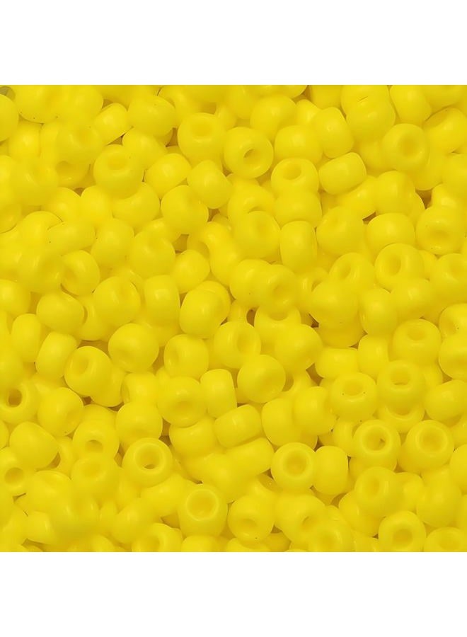 Miyuki Seed Beads 8/0 Opaque Yellow 22gram Tube of Beads - Image 1
