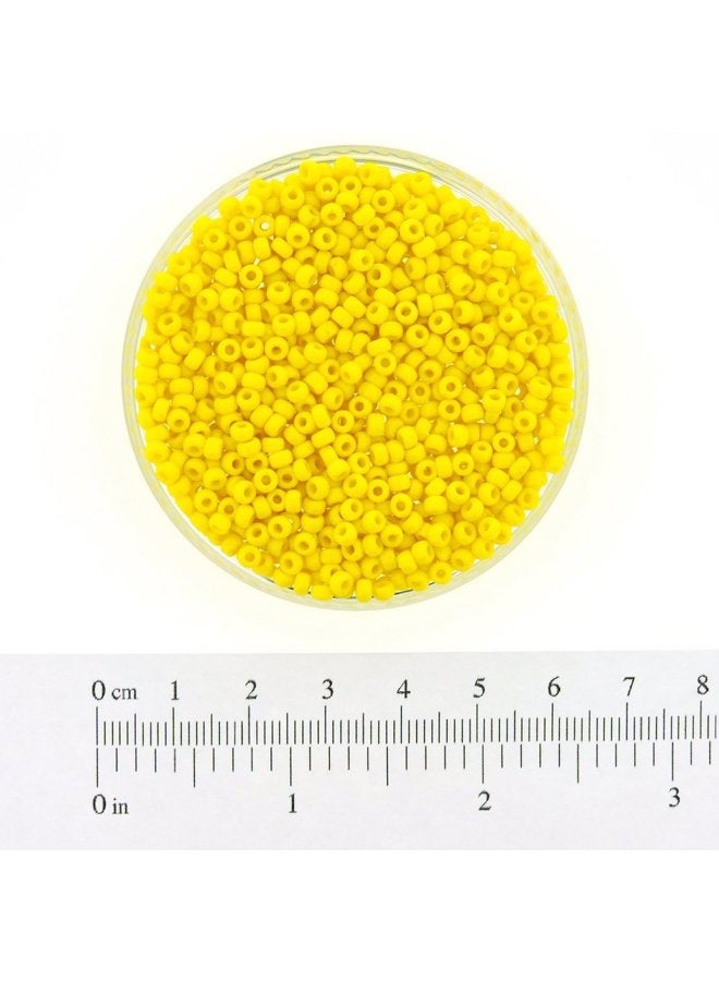 Miyuki Seed Beads 8/0 Opaque Yellow 22gram Tube of Beads - Image 4