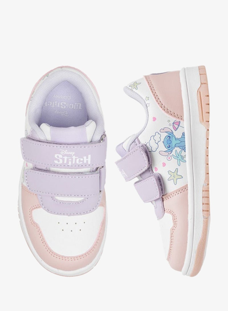 ديزني حذاء رياضي للبنات بطبعة ستيتش وإغلاق بشريط لاصق - Image 3