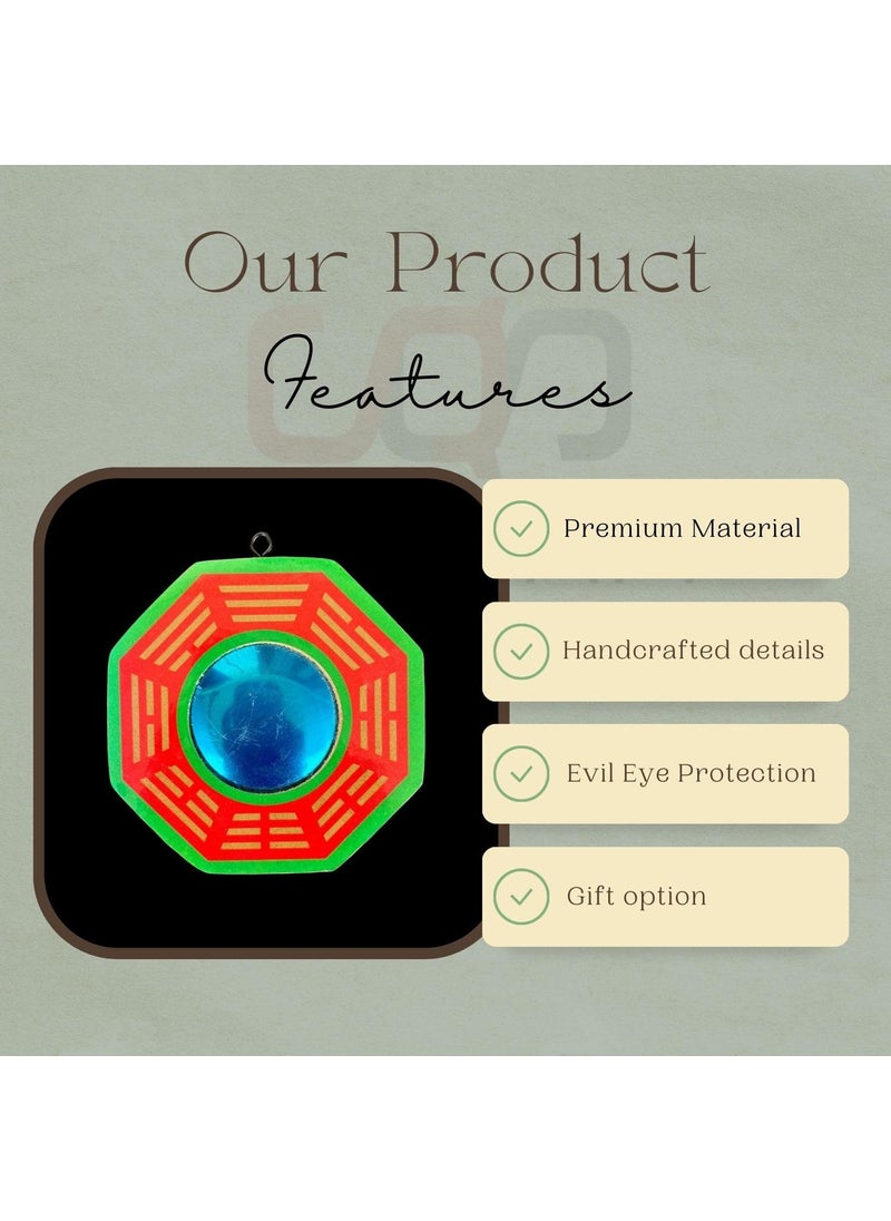 Salvus App SOLUTIONS - Salvus APP SOLUTIONS Feng Shui Pakua Bagua Convex Mirror: Enhance Home & Office Main Door Entrance with Protection and Positive Energy 4.5x4.5 Inch - Image 1