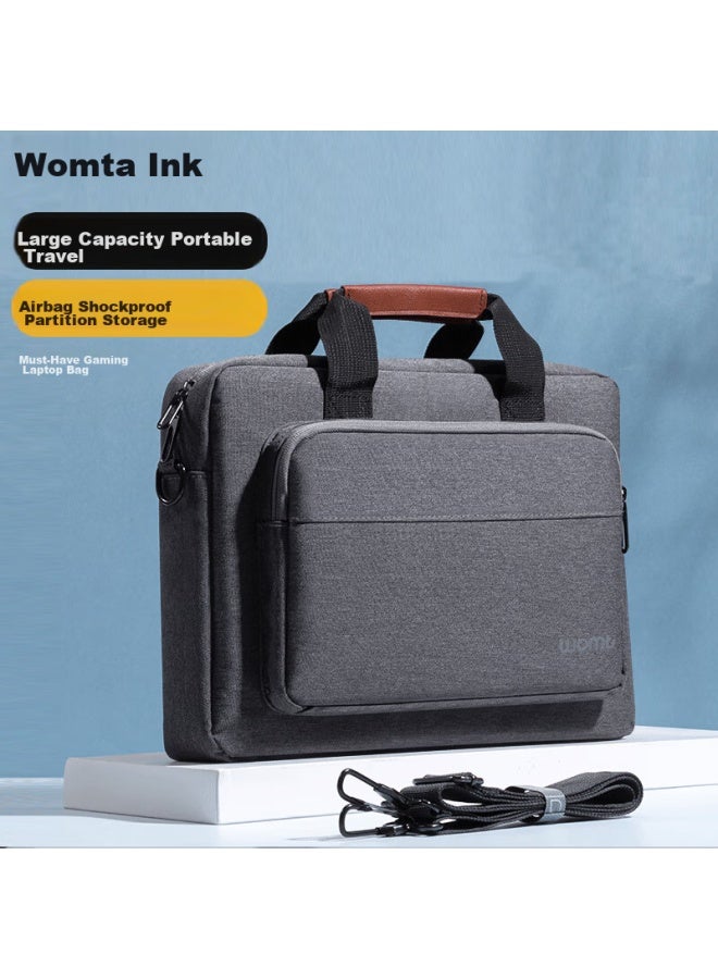Womt Large Capacity Laptop Bag For 15.6/16 Inch Notebooks, Handheld And Shoulder Strap, Suitable For Lenovo Legion, Mechanical Revolution, Asus Tuf Gaming, Dell Gaming Laptops, For Men And Women - Image 1