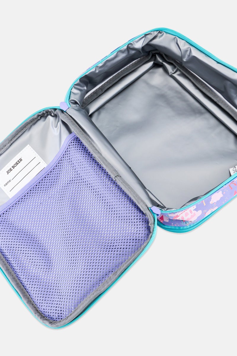 Joe Boxer Kids Girl Graphic Print Lunch Bag, Multicolor - Image 3