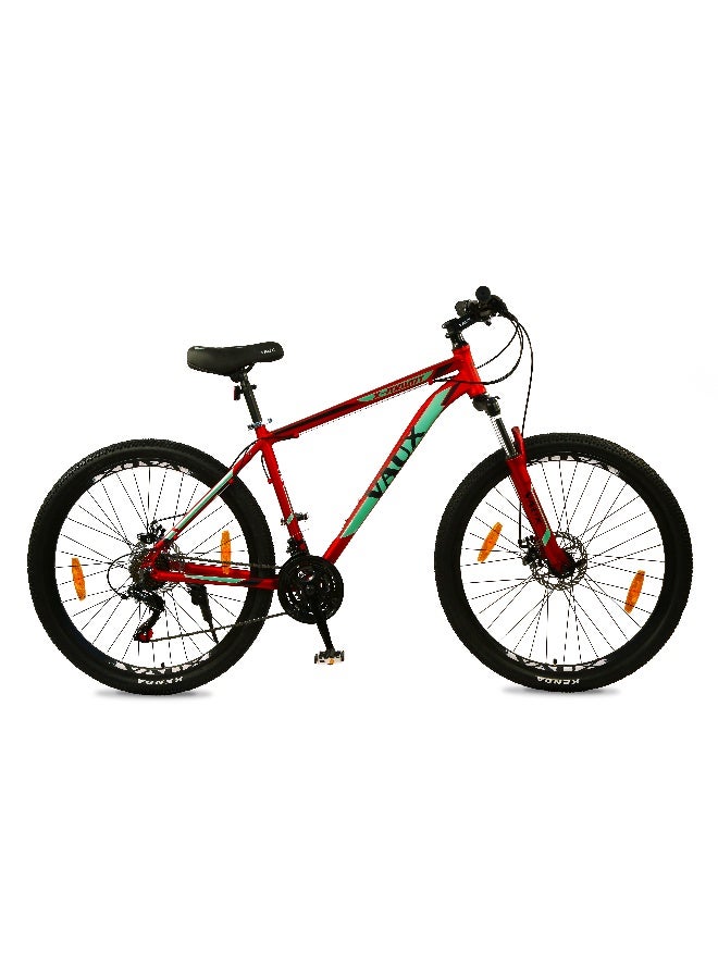 Vaux X-Mount Gear Cycle For Men 27.5T With Aluminium Alloy Frame And Disc Brakes, Multispeed Mtb For Adults With 21 Shimano Gears, Lockout Suspension, Kenda Tyres - Image 1