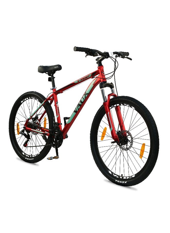 Vaux X-Mount Gear Cycle For Men 27.5T With Aluminium Alloy Frame And Disc Brakes, Multispeed Mtb For Adults With 21 Shimano Gears, Lockout Suspension, Kenda Tyres - Image 2