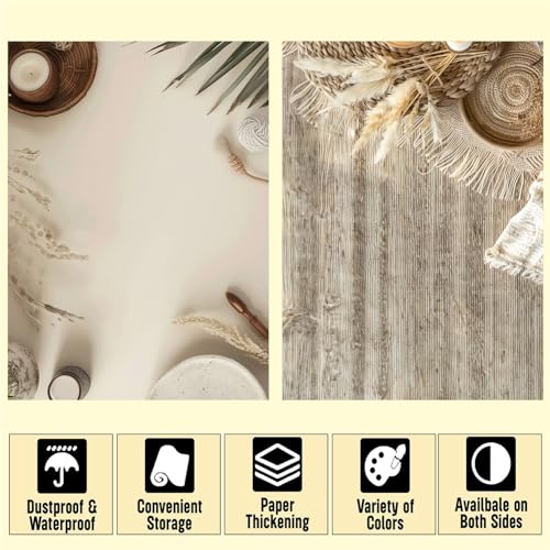 HomeArt 2 Sheet 2 in 1 Product Photography Backdrop 3D Flat Lay Tabletop Double-Sided 20x29 Photo Background PVC Wrinkle Free for Small Products Food, Cosmetics Shoot (Combo 3) - Image 3