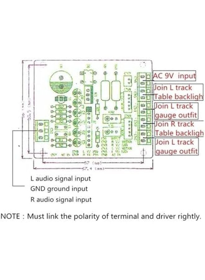 Analog VU Meter Panel Kit 500uA Audio Level Tester Backlit DC AC 6V 12V - Image 5
