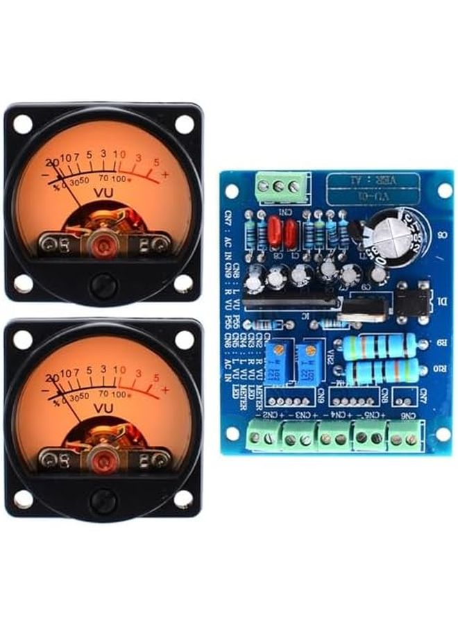 Analog VU Meter Panel Kit 500uA Audio Level Tester Backlit DC AC 6V 12V - Image 4