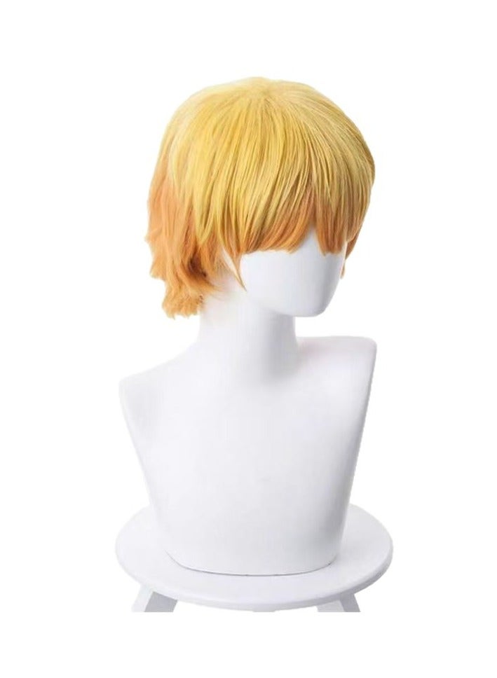 عام باروكة زينيتسو أغاتسوما من أنمي "Demon Slayer: Kimetsu no Yaiba" للتنكر، تُعيد تصوير الشخصية بدقة فائقة. - Image 1