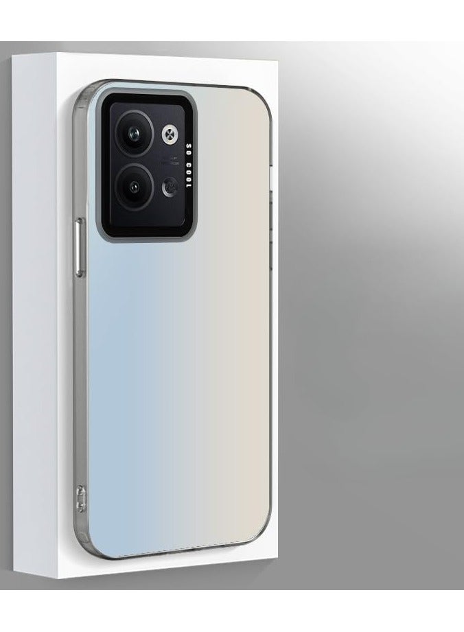 General Case for Oppo Reno 13 (5G),Translucent Plating Laser Anti-fall Phone Case,Ultra-thin Anti-fingerprint Shockproof Protective Back Cover for Reno13  - Image 1
