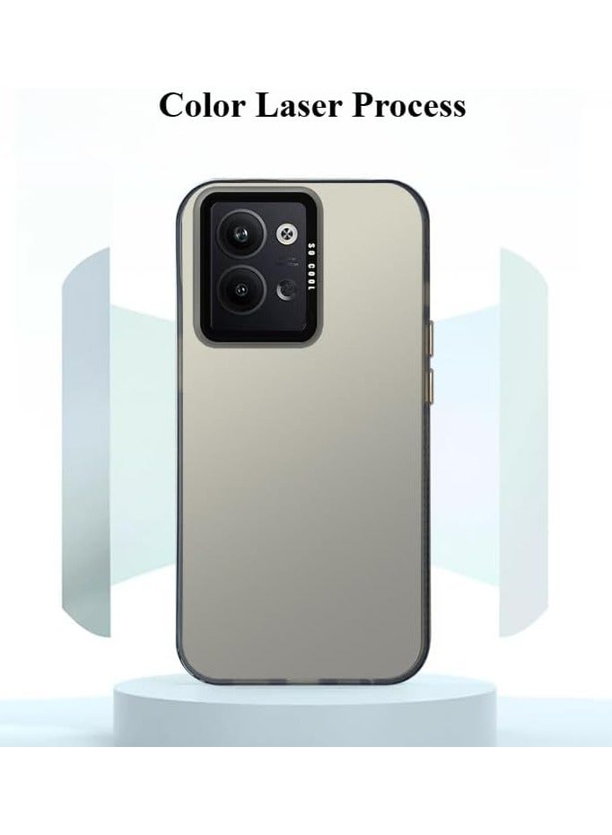 General Case for Oppo Reno 13 (5G),Translucent Plating Laser Anti-fall Phone Case,Ultra-thin Anti-fingerprint Shockproof Protective Back Cover for Reno13  - Image 2