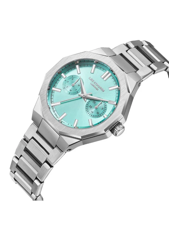 لي كوبر Lee Cooper LC08019.300 Women's Multi Function Display Watch & Metal Strap Silver