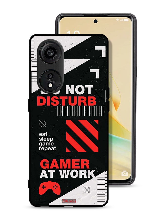 Tolwak Oppo A1 Pro Protective Case Cover Do Not Disturb Gamer At Work - Image 1