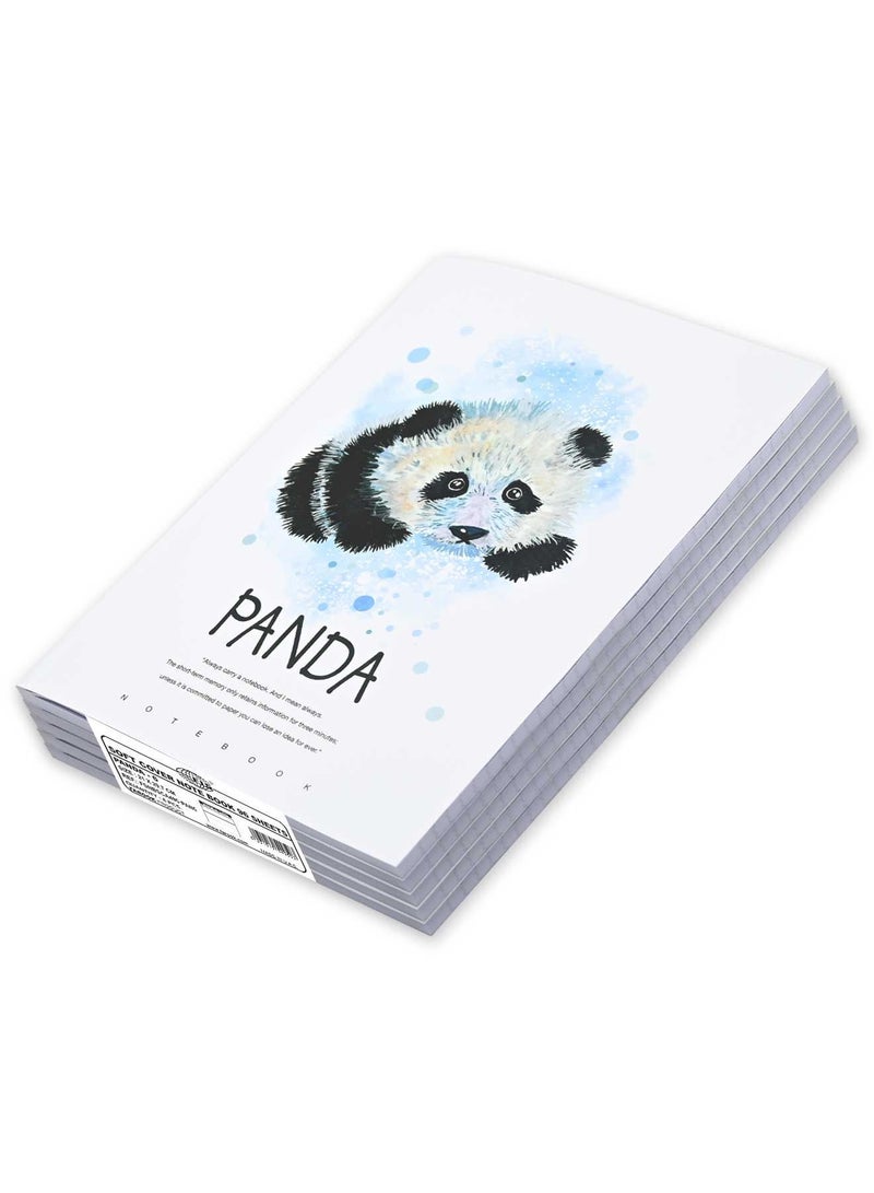 FIS دفتر غلاف ناعم 8 قطع 96 ورقة تصميم باندا A4 - Image 1