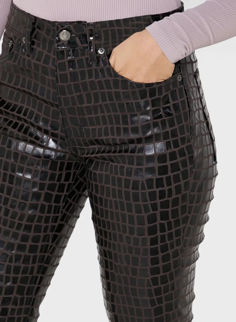 TOPSHOP High Waist Straight Jeans