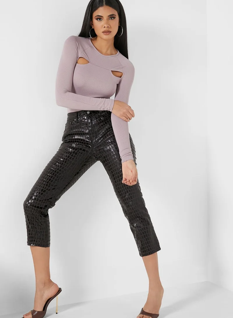 TOPSHOP High Waist Straight Jeans