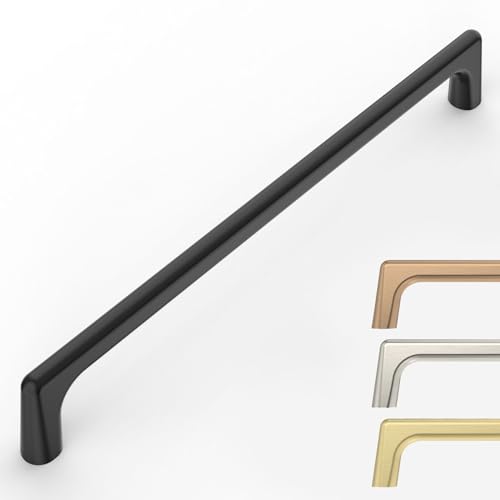 9BUILD 10 Pack Matte Black Cabinet Pulls 10 Inch Kitchen Cabinet Handles Cabinet Hardware Kitchen Handles for Cabinets Cupboard Handles Black Dresser Pulls Drawer Handle - Image 1