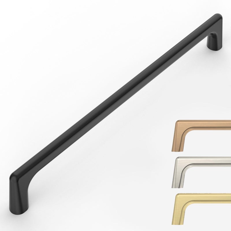 9BUILD 10 Pack Matte Black Cabinet Pulls 10 Inch Kitchen Cabinet Handles Cabinet Hardware Kitchen Handles for Cabinets Cupboard Handles Black Dresser Pulls Drawer Handle - Image 2