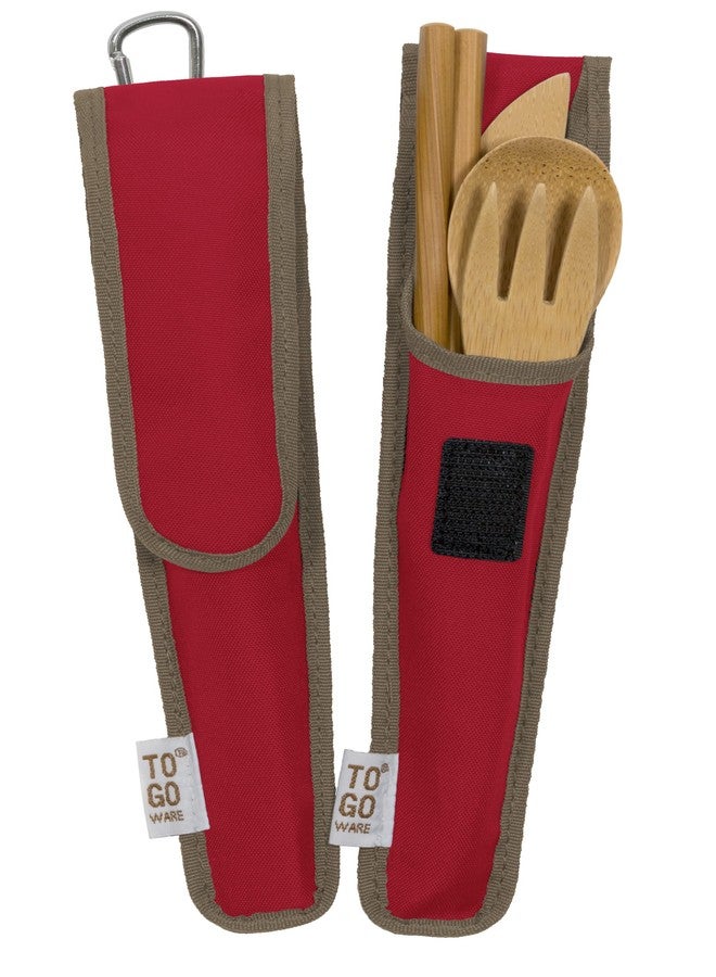To-Go Ware TO GO WARE Repeat Bamboo Utensil Set - Cayenne (Red), 1 EA - Image 2