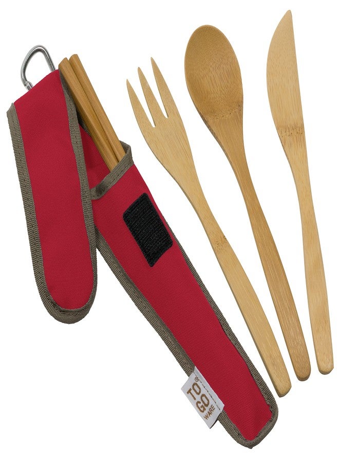 To-Go Ware TO GO WARE Repeat Bamboo Utensil Set - Cayenne (Red), 1 EA - Image 3