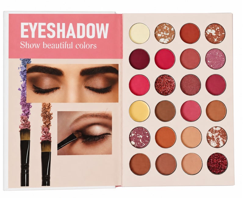 Me Now Makeup Palette All-in-One Face and Eyeshadow Palette with Blush Highlighter Eyebrow Powder and Concealer Shades 4 Layer Book Style Cosmetic Kit - Image 1