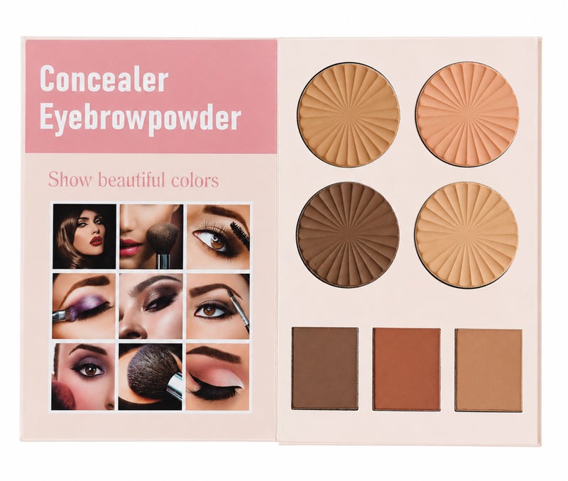 Me Now Makeup Palette All-in-One Face and Eyeshadow Palette with Blush Highlighter Eyebrow Powder and Concealer Shades 4 Layer Book Style Cosmetic Kit - Image 2