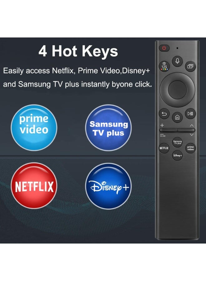 Chabeia Universal Remote Control for All Samsung Smart TVs with Voice Control, Replacement Compatible with Samsung Smart TV Models 2018-2024 UHD QLED The Frame QLED 4K 8K Crystal Smart TVs(NO Solar) - Image 4