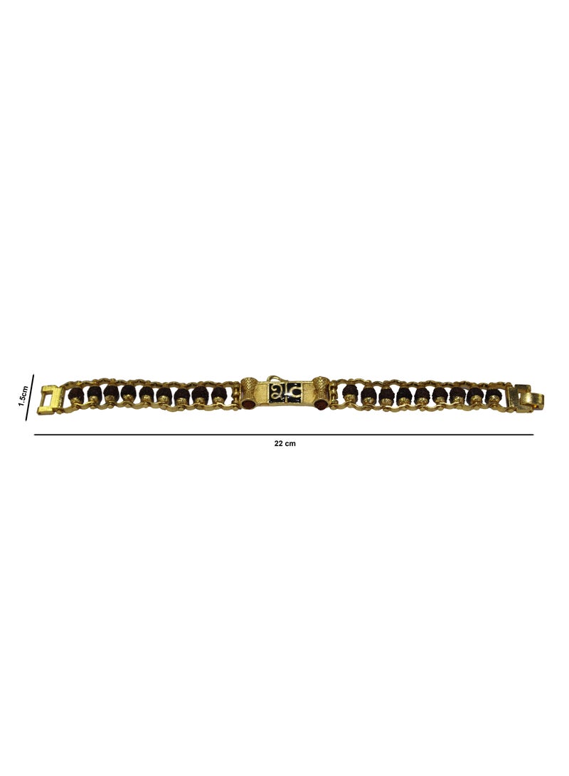 Lord Shiva Name Bracelet With Rudraksha Beads For Positive Energy And Healing - Image 3