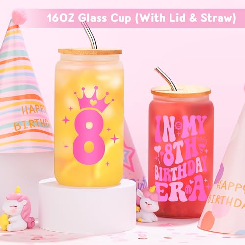 Launrada 8 Year Old Girl Birthday Gift for 8 Years Old Girl Gifts Trendy 8th Birthday Gifts for Girls Cool Stuff Things Present for Eight Year Olds Girls Age 8 Gift Ideas Happy 8th Decorations Accessories - Image 2