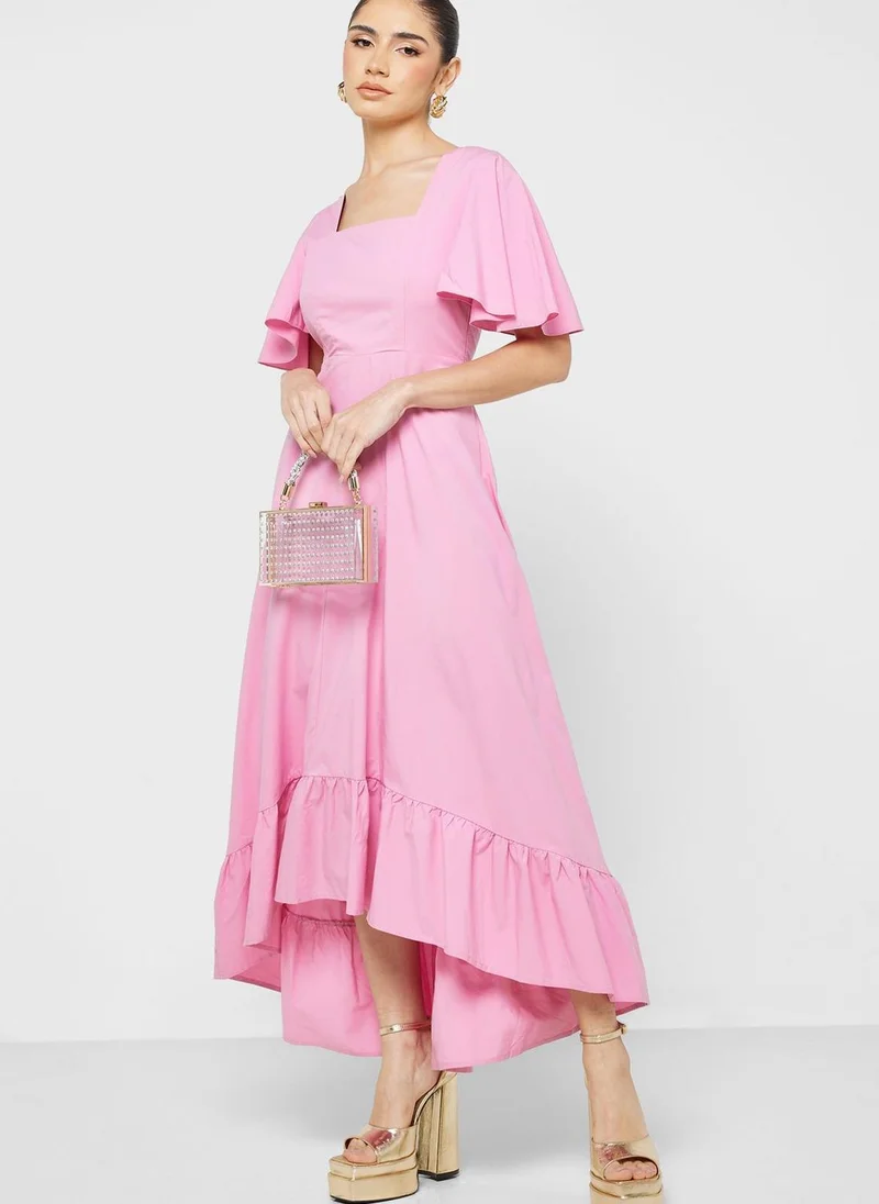 sister jane Ruffled High-Low Dress