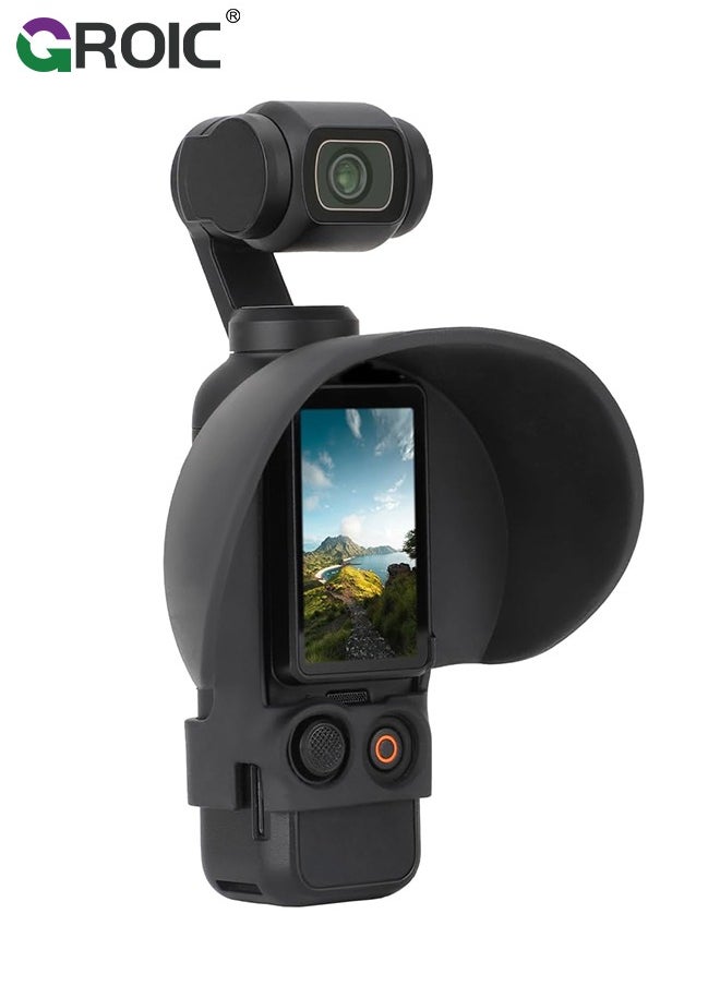 GROIC - Screen Hood Sunshade Cover for DJI OSMO Pocket 3,Sun Hoods for DJI OSMO Pocket 3, Anti-Glare,Accessories for DJI Osmo Pocket 3 - Image 1