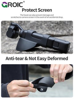 GROIC Screen Hood Sunshade Cover for DJI OSMO Pocket 3,Sun Hoods for DJI OSMO Pocket 3, Anti-Glare,Accessories for DJI Osmo Pocket 3  - Image 4