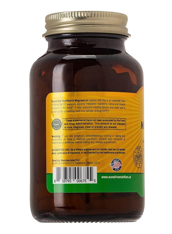 SUNSHINE NUTRITION أقراص سترات المغنيسيوم 100 - Image 2