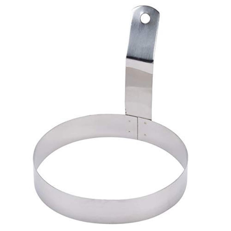 Dynore Dynore Stainless Steel Round Egg Ring with Handle Medium- 5 inch - Image 1