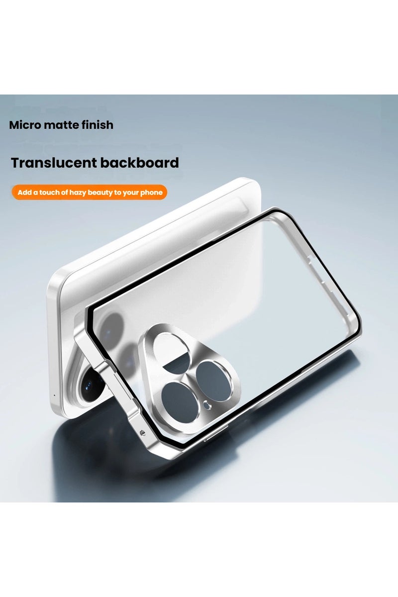 general Protective case compatible with Huawei Pura80Ultra 2025, matte semi-transparent shockproof and drop-proof protective case with metal camera cover. - Image 3