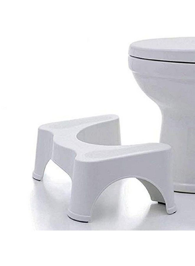 Hevea Squat W Pottyshotty Toilet Step Stool Antiskidpromotes Squatting Like The Indian Stylew Angular Leg Position On Western Pot For Kids & Adults (Dr'S Advise Perfect Posture Potty Stool) 18 Cm Height - Image 1