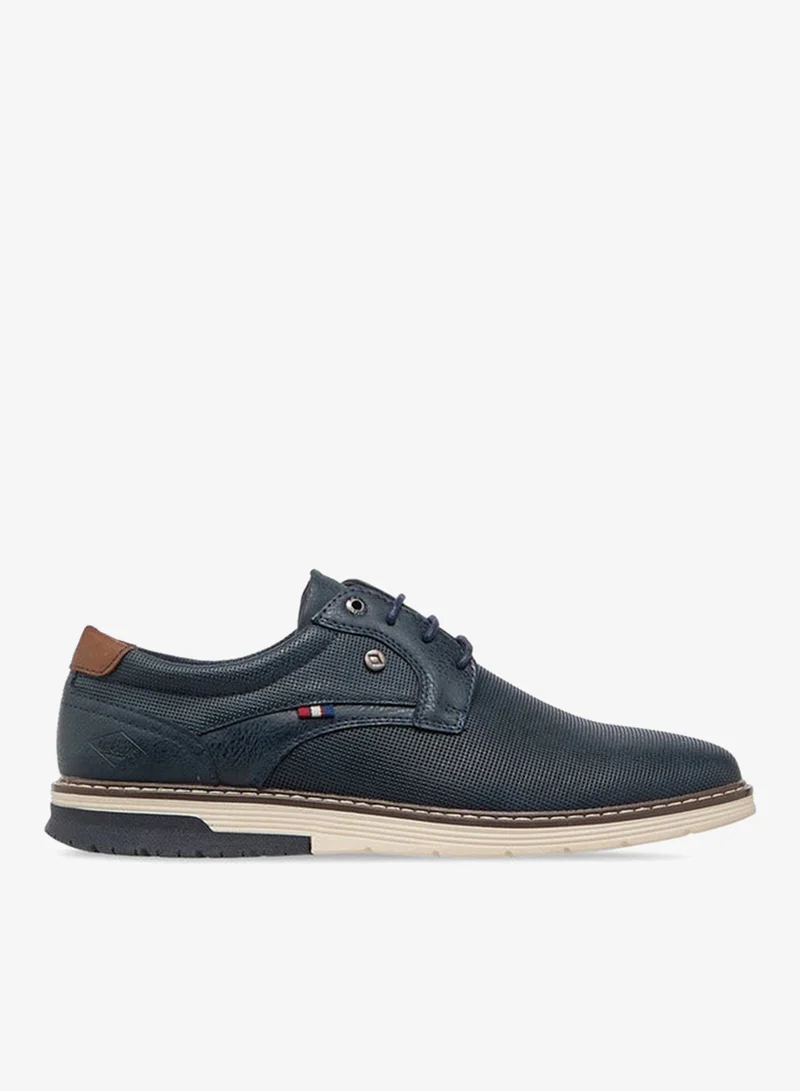 Men's Logo Embossed Lace-Up Sneakers