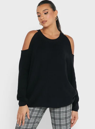 Ginger Sweater With Cold Shoulder