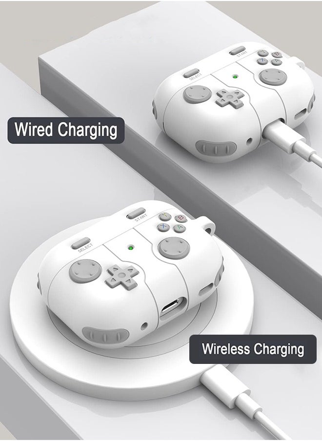 SUNDAREE - Cute Case Compatible with AirPods 4 with Active Noise Cancellation with Keychain, Cartoon Anime Game Console Funny Soft Silicone Shockproof Wireless Charging Case - Image 1