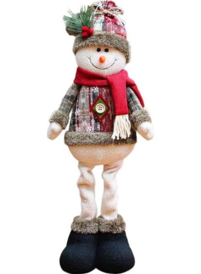 GGEROU Decoration Standing Plush Ornaments, Telescopic Length Standing Doll for Table Fireplace Home Decoration - Image 1