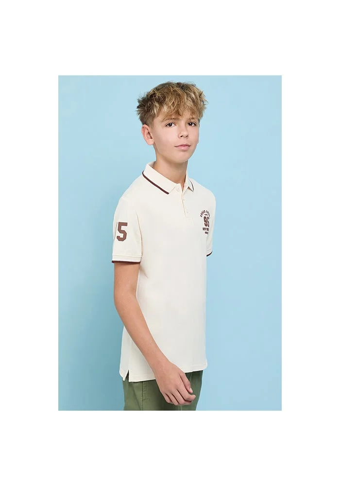 R&b Printed Polo T-Shirt with Short Sleeves