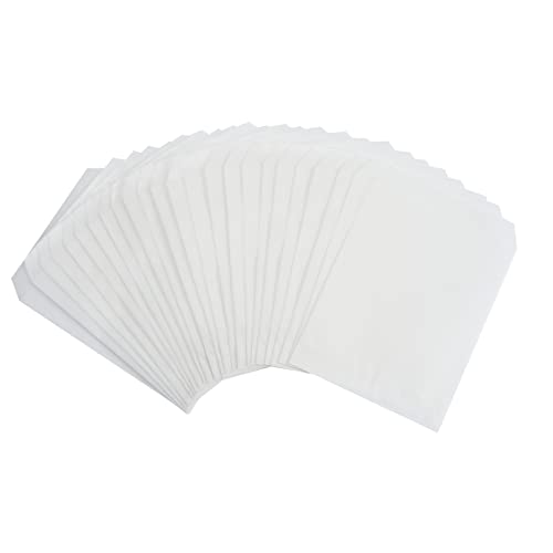 FOCCIUP 100 Pcs 3x5 Inch Mini Size Small Flat Paper Bag Semi-Transparent Glassine Bags for Party Favor - Image 1
