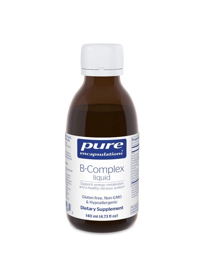Pure Encapsulations B-Complex Liquid - مركب فيتامين ب السائل - للأعصاب واستقلاب الطاقة* - خالٍ من الجلوتين ونباتي - 4.73 أونصة (140 مل) - Image 1