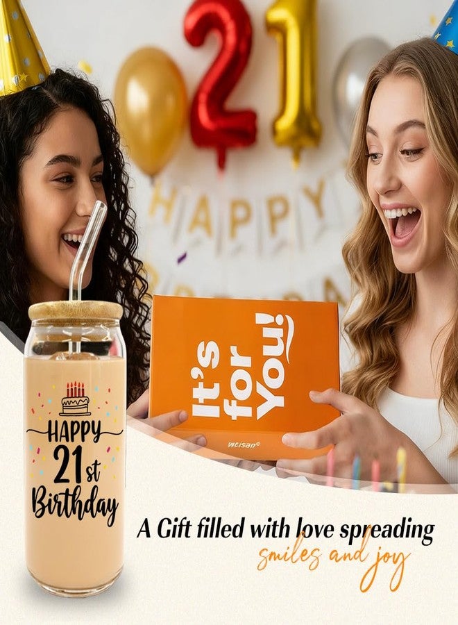 wtisan 21st Birthday Gifts for Her: Him, Finally 21, Happy 21st Birthday Gift Set - Image 2