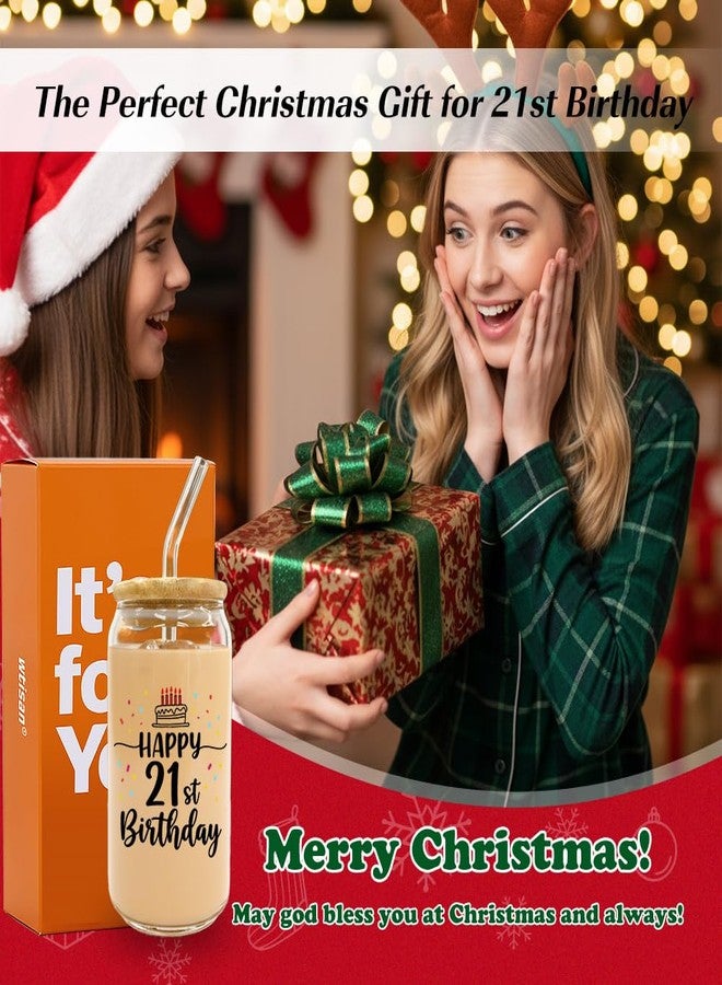 wtisan 21st Birthday Gifts for Her: Him, Finally 21, Happy 21st Birthday Gift Set - Image 4